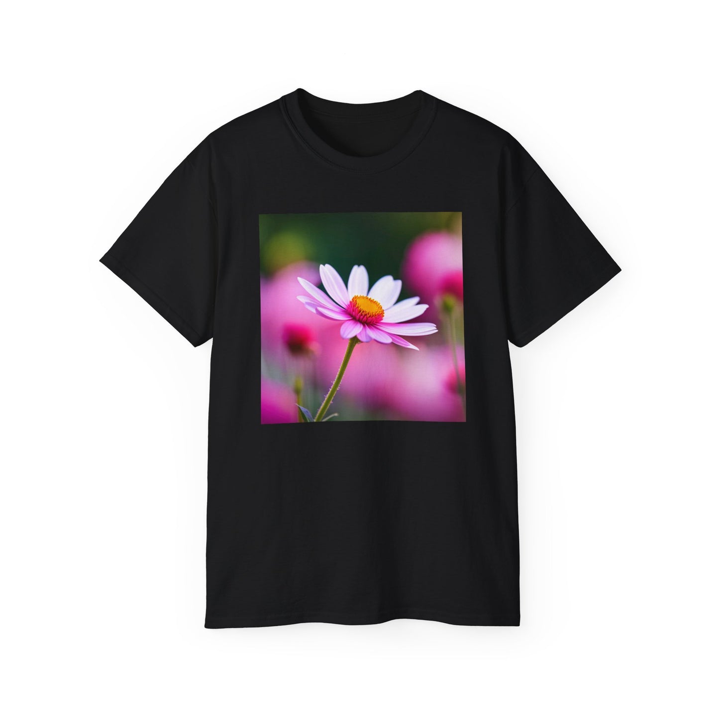 Pink flower T-shirt