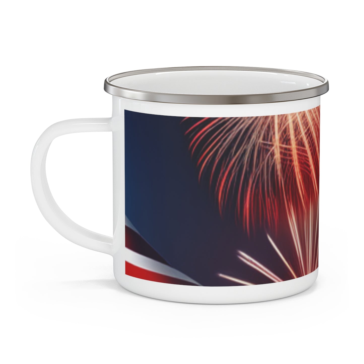 4th of July Enamel Camping Mug