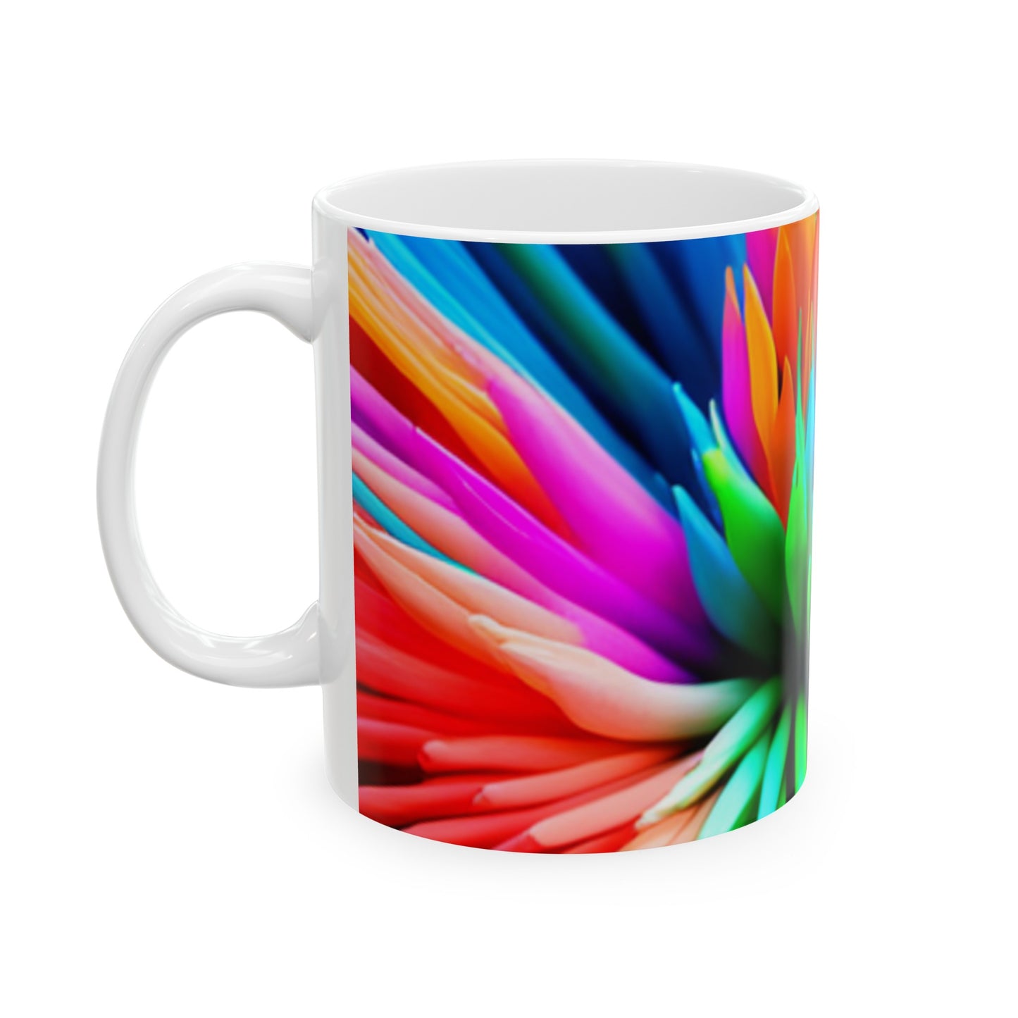Color Fusion Ceramic Mug, (11oz, 15oz)