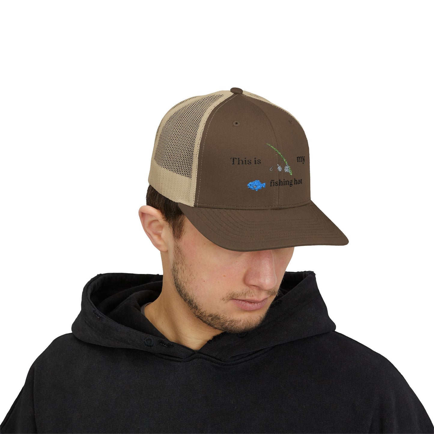 This is my fishing hat - baseball hat