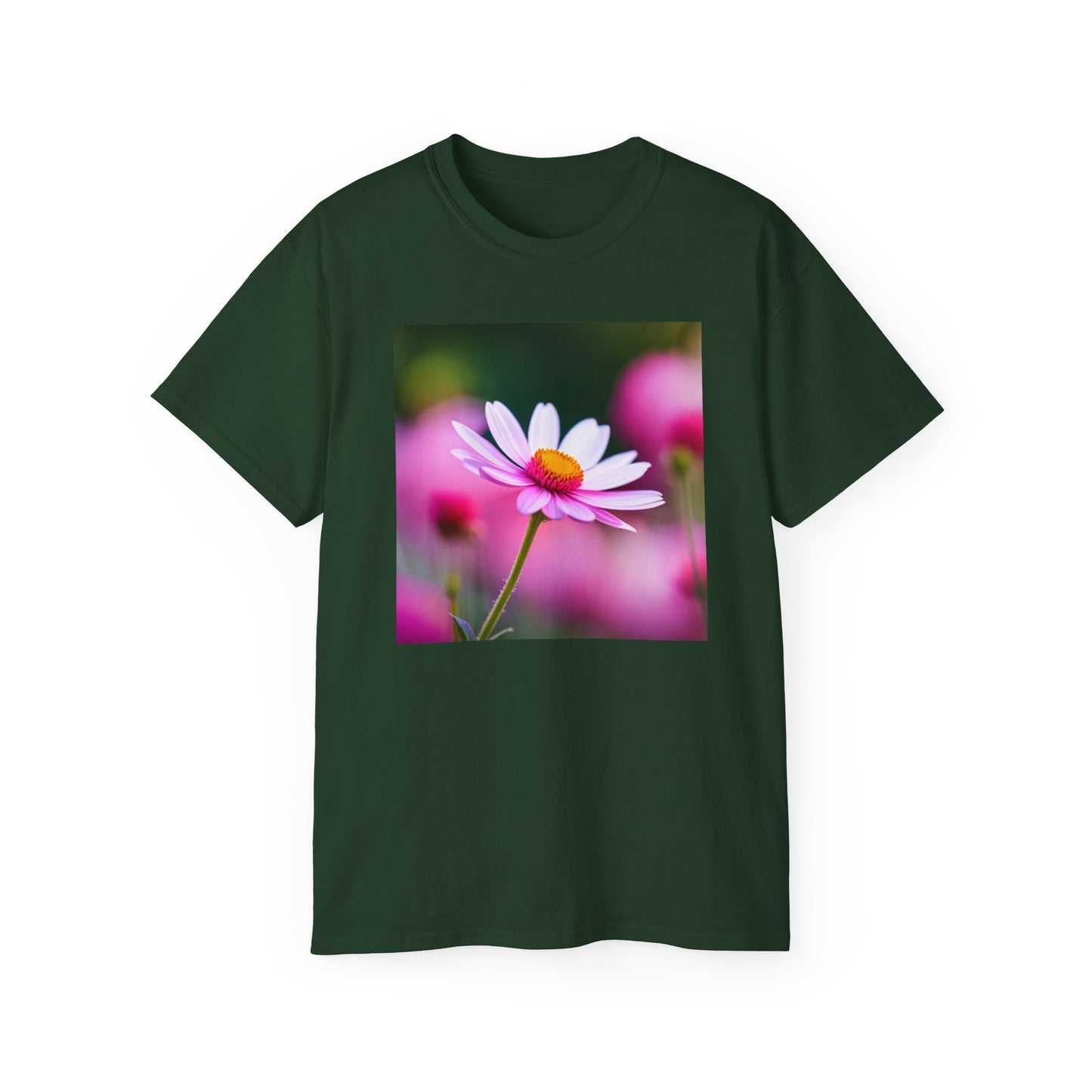 Pink flower T-shirt