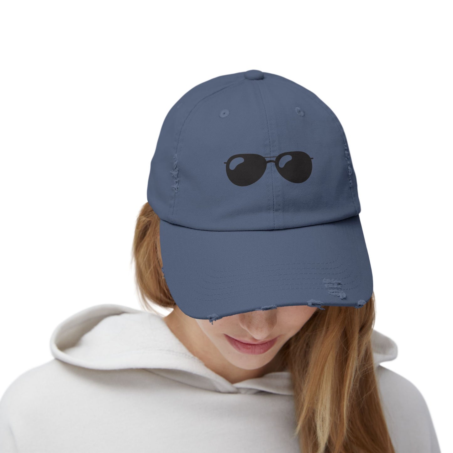 Sassy Shades - Distressed Embroidered Baseball Hat