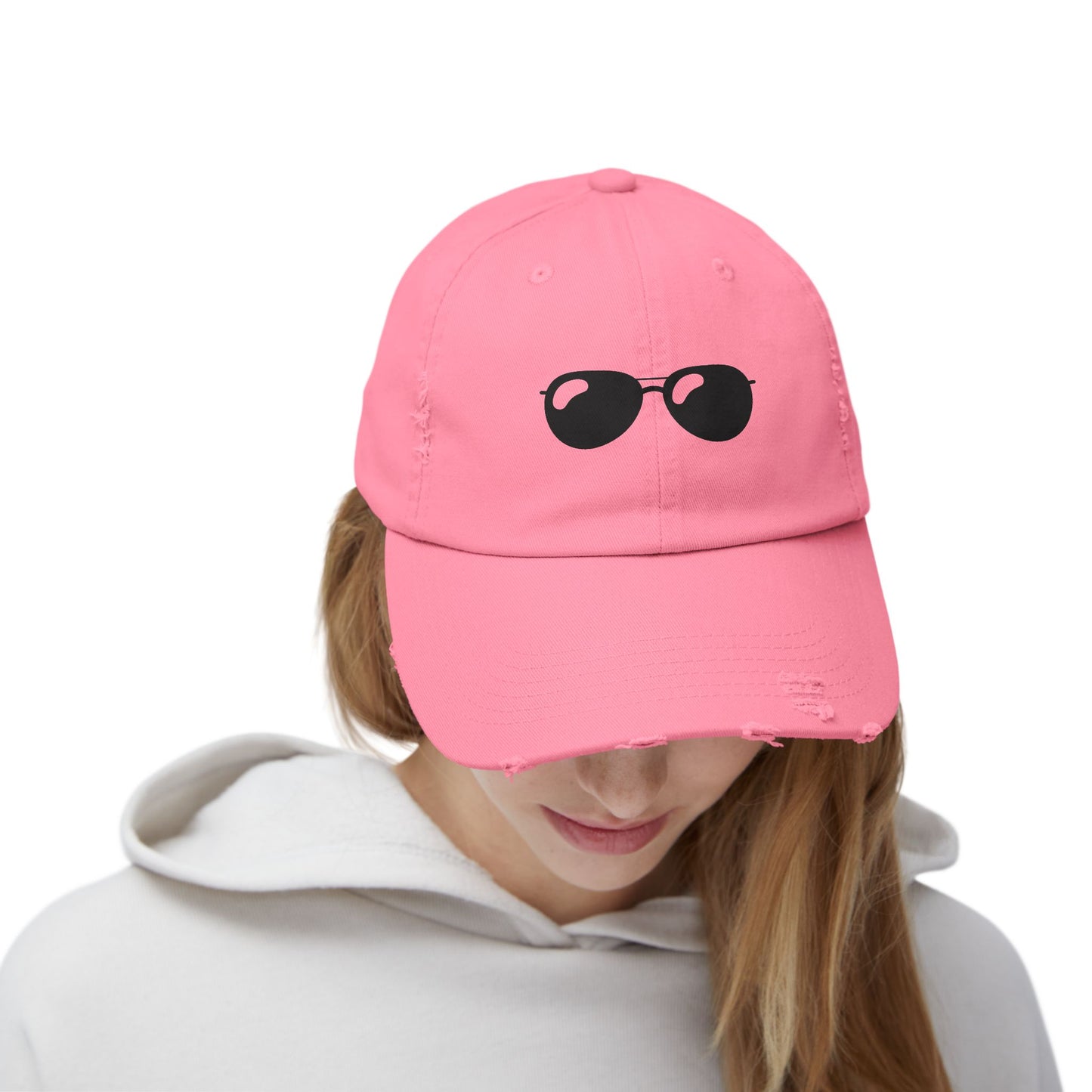 Sassy Shades - Distressed Embroidered Baseball Hat
