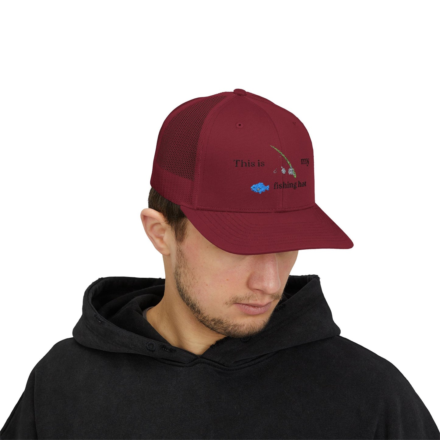 This is my fishing hat - baseball hat