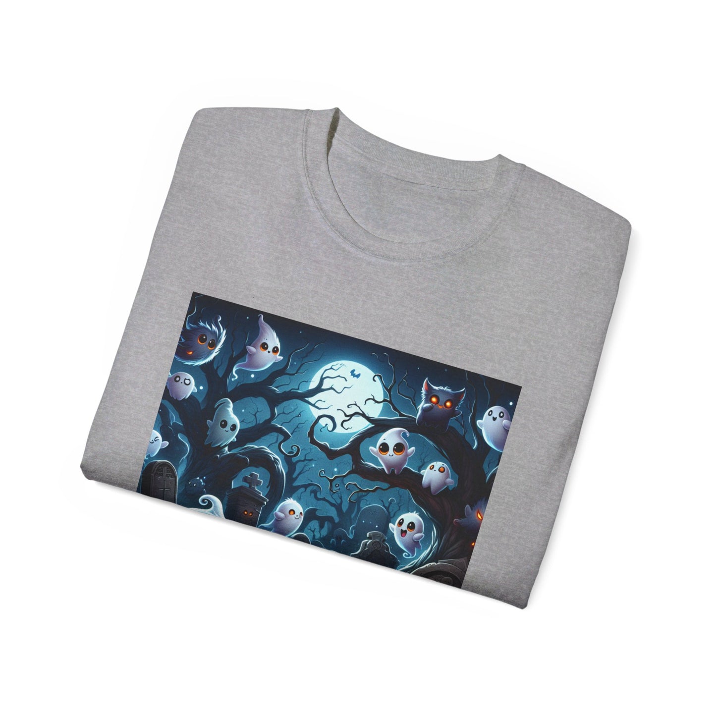 Moonlight Ghosts and Pumpkins Tee