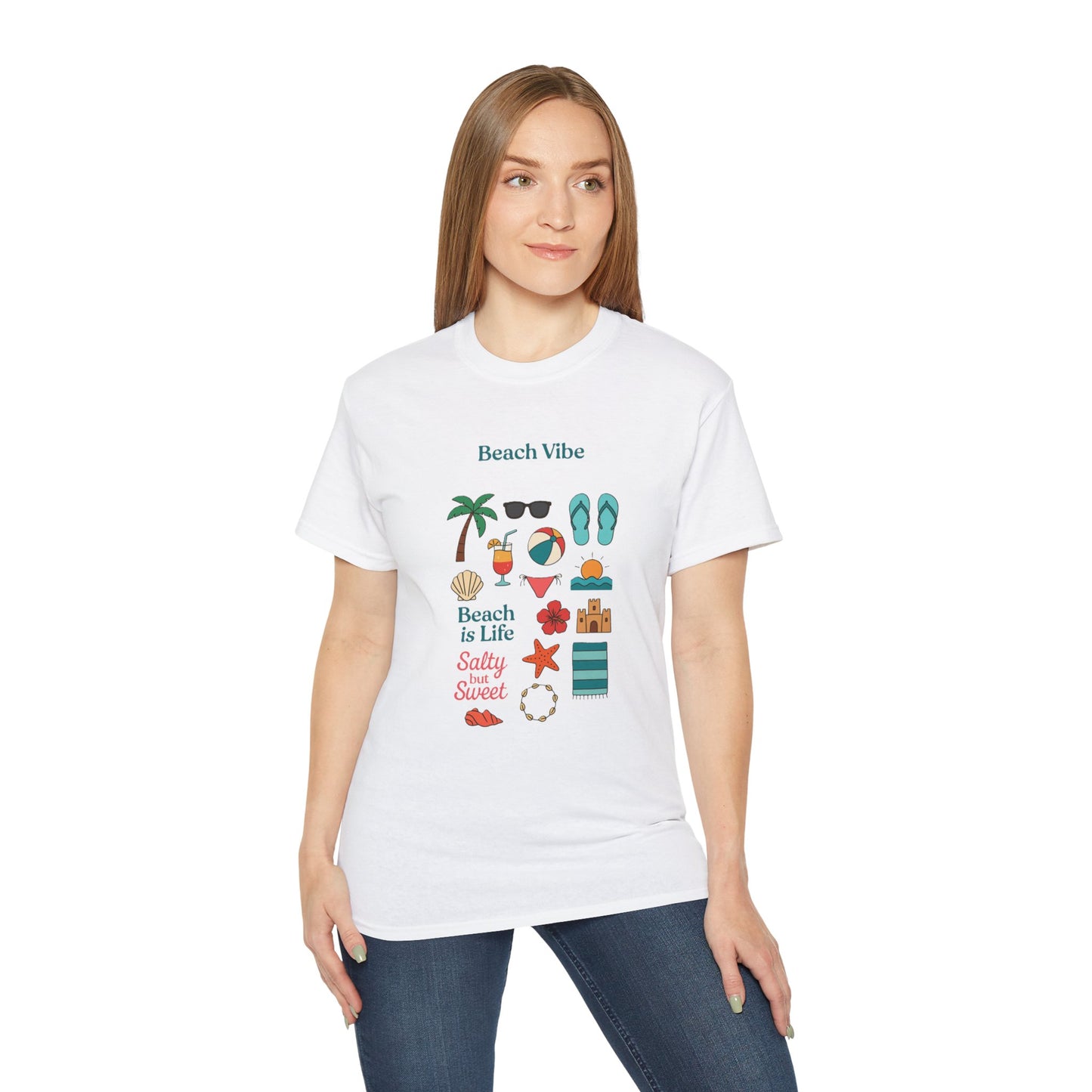 Beach Vibe T-shirt - White