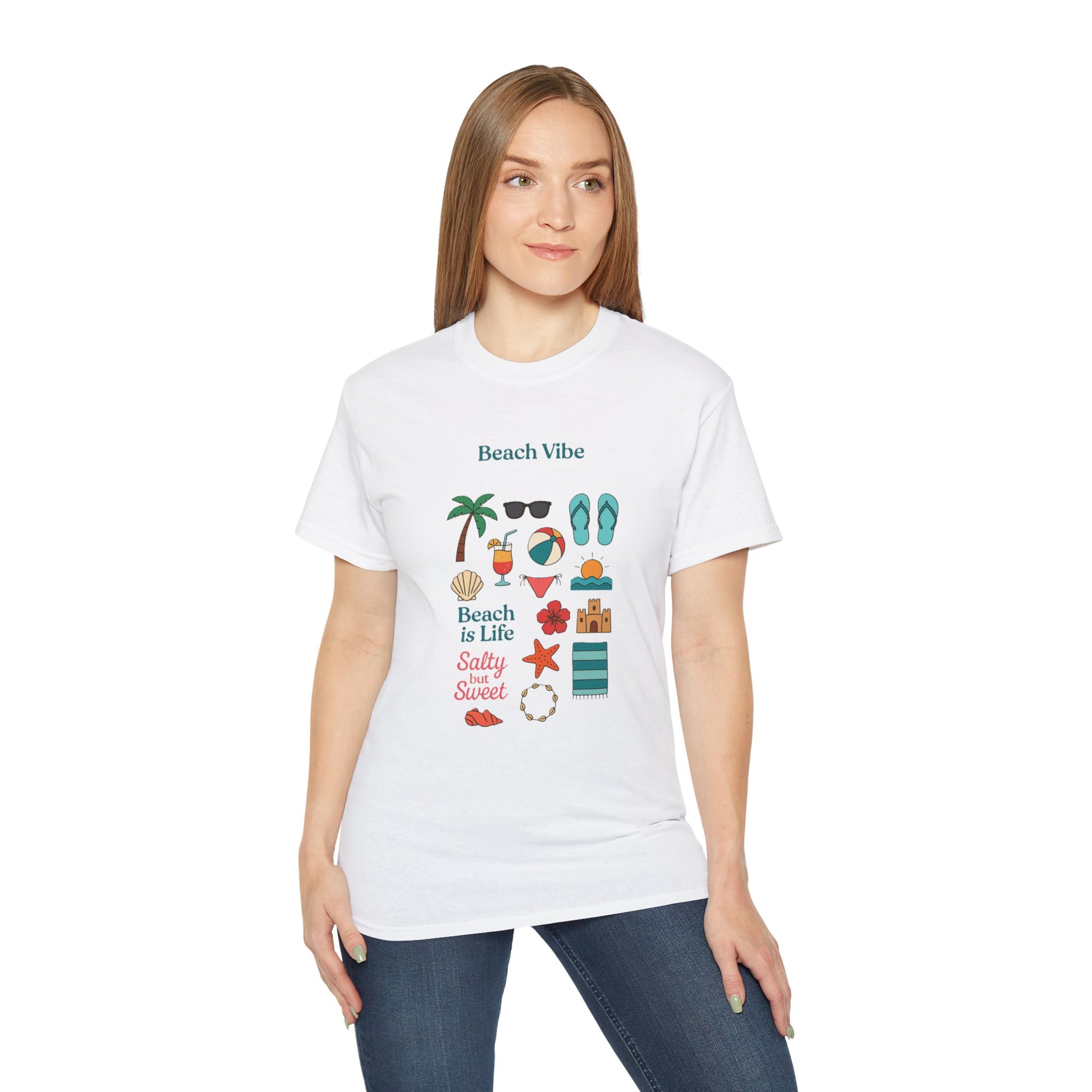 Beach Vibe T-shirt - White