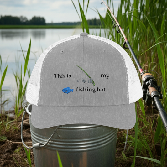 This is my fishing hat - baseball hat