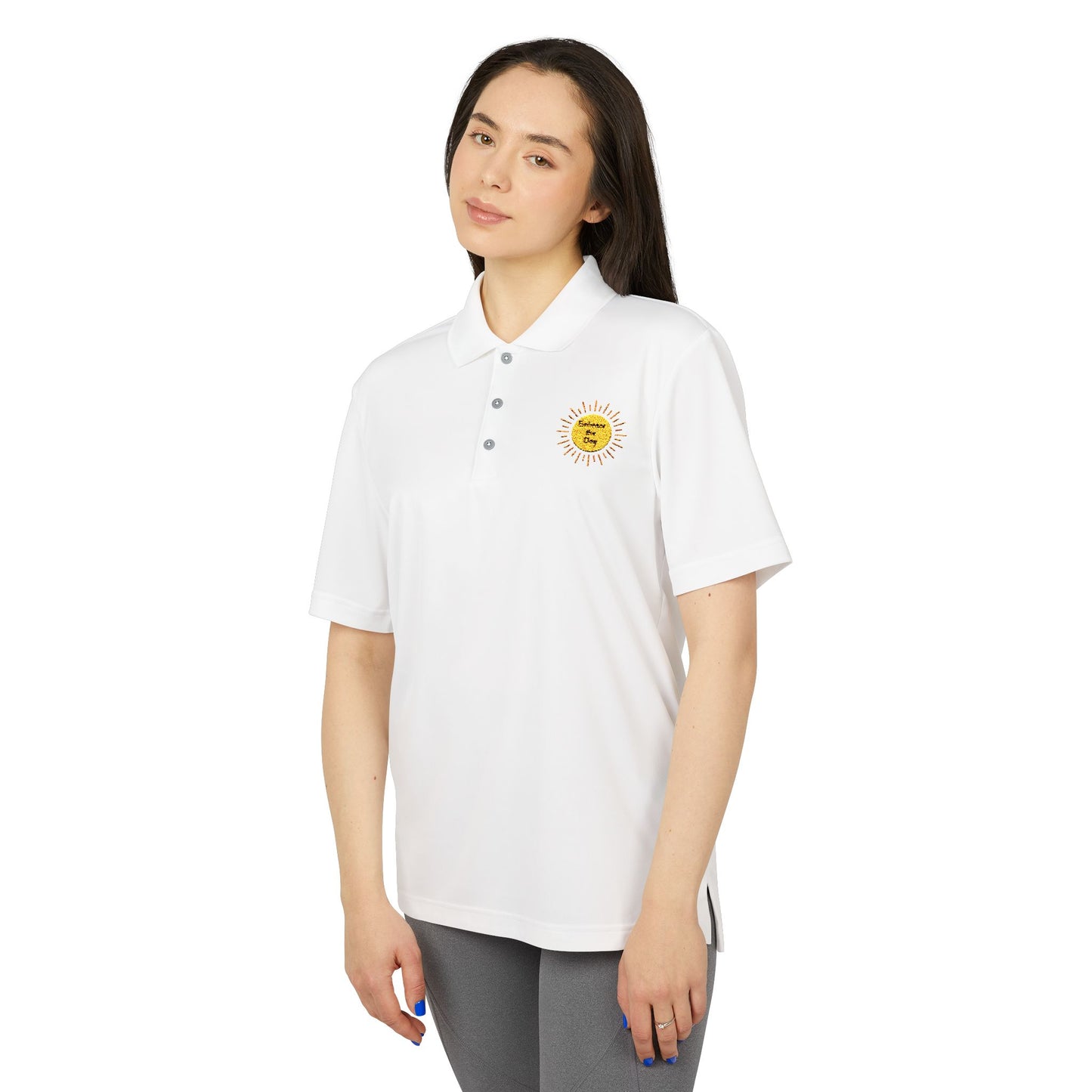 Custom adidas® Unisex Performance Polo - Embrace the Day