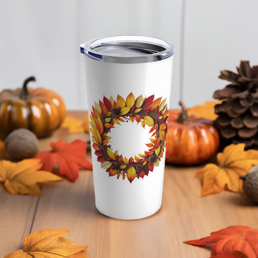 Fall Wreath Tumbler 20oz