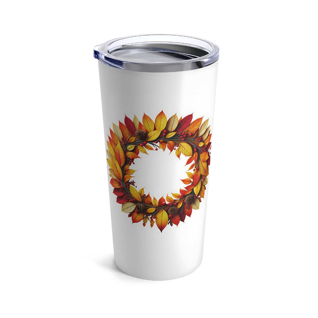 Fall Wreath Tumbler 20oz