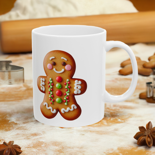 Gingerbread cookie mug that is not only useful in the kitchen but looks aesthetic. 