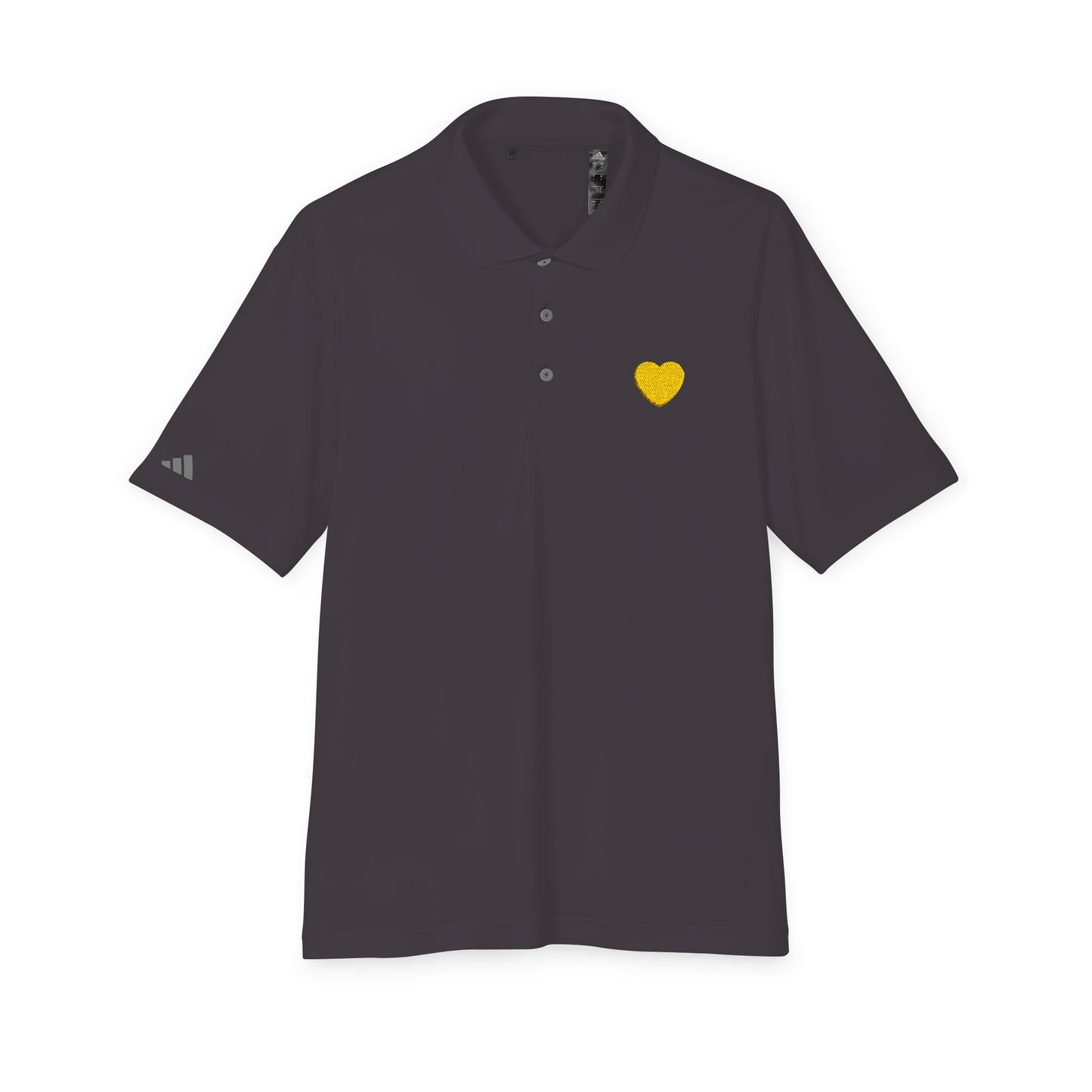 Golden Heart Performance Polo Tee - Black