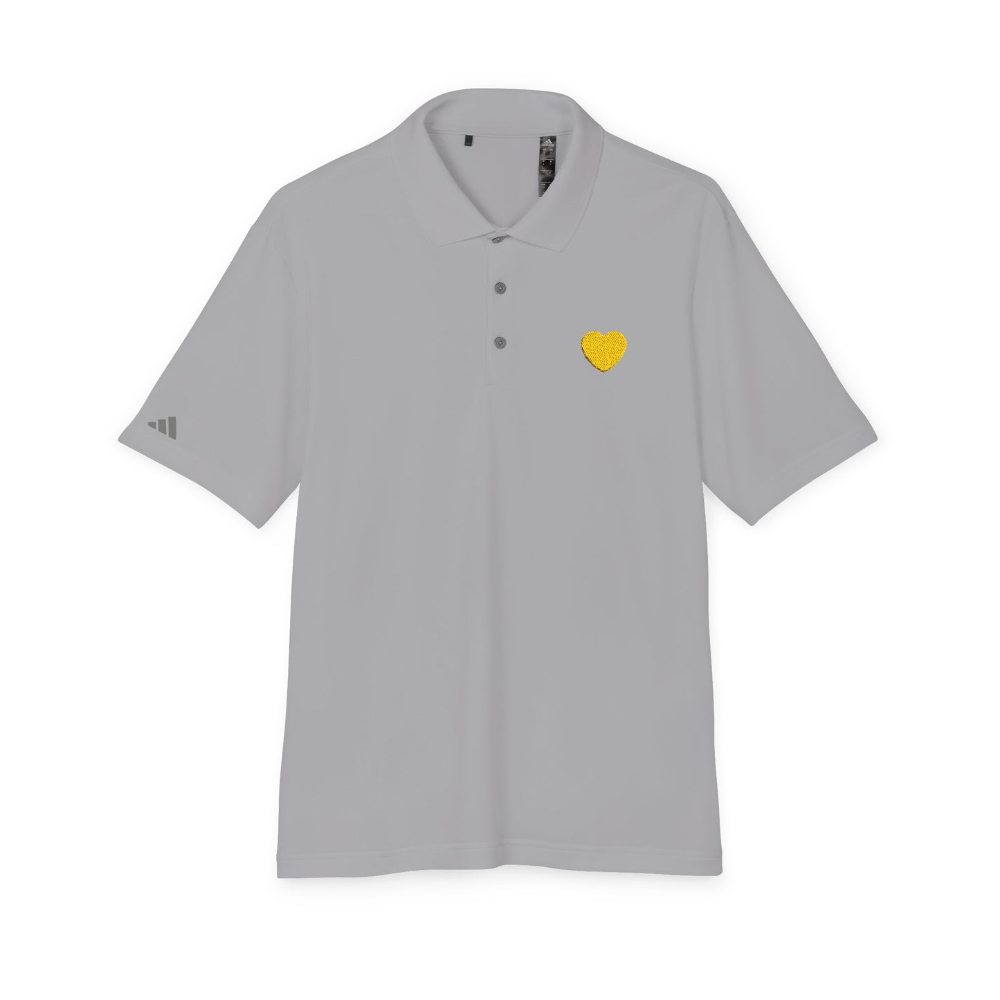 Golden Heart Performance Polo Tee - Grey
