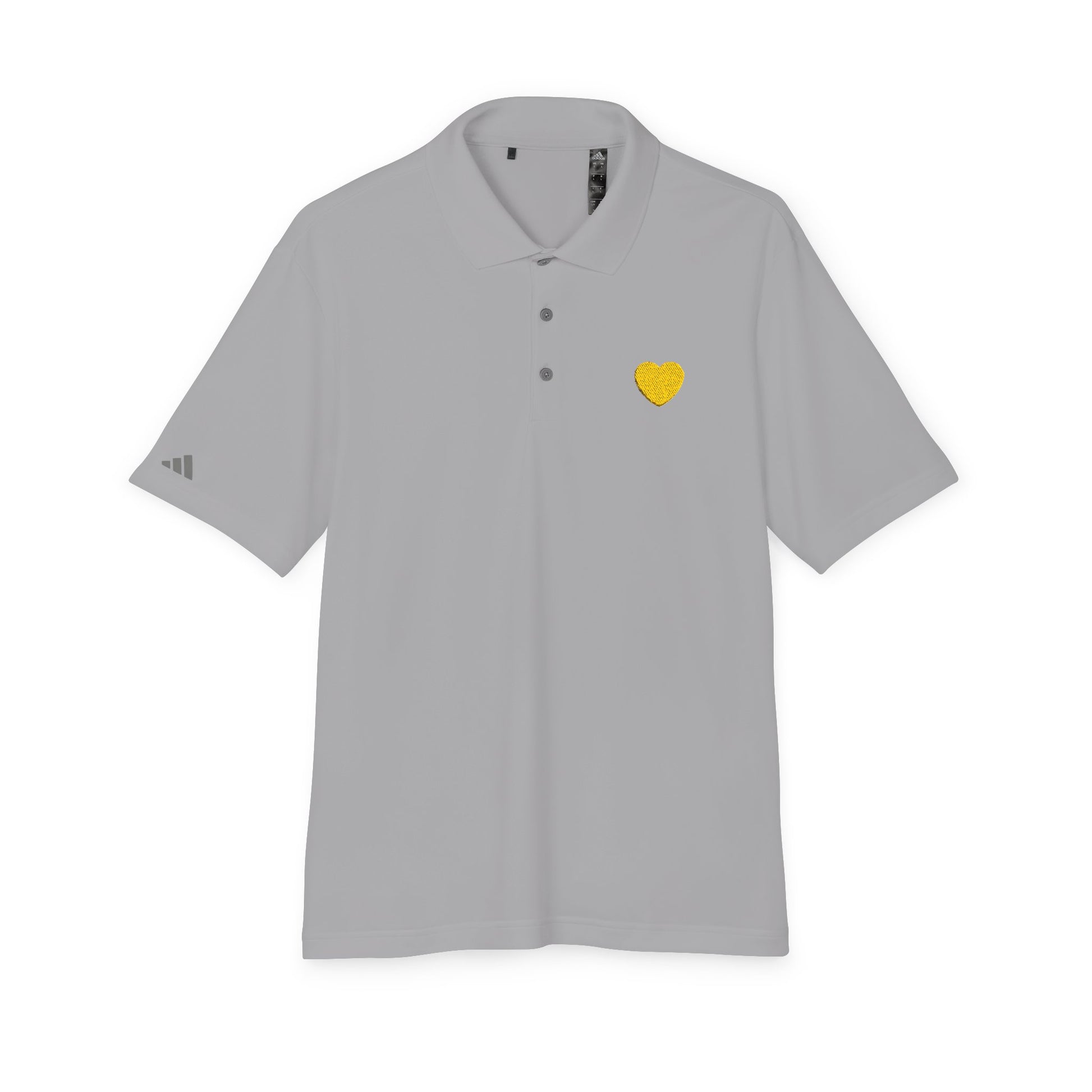Golden Heart Performance Polo Tee - Grey
