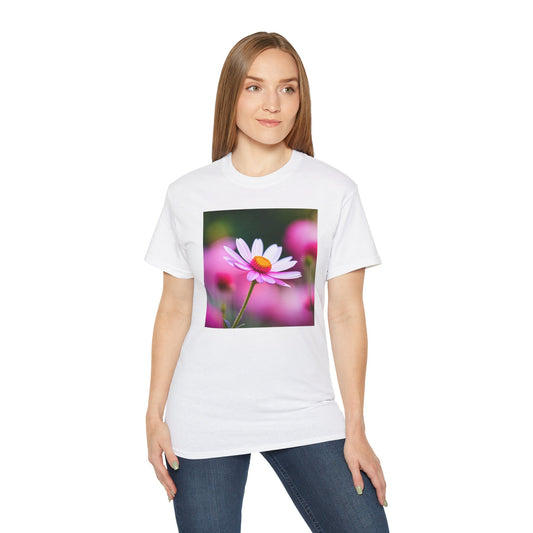 Pink flower T-shirt