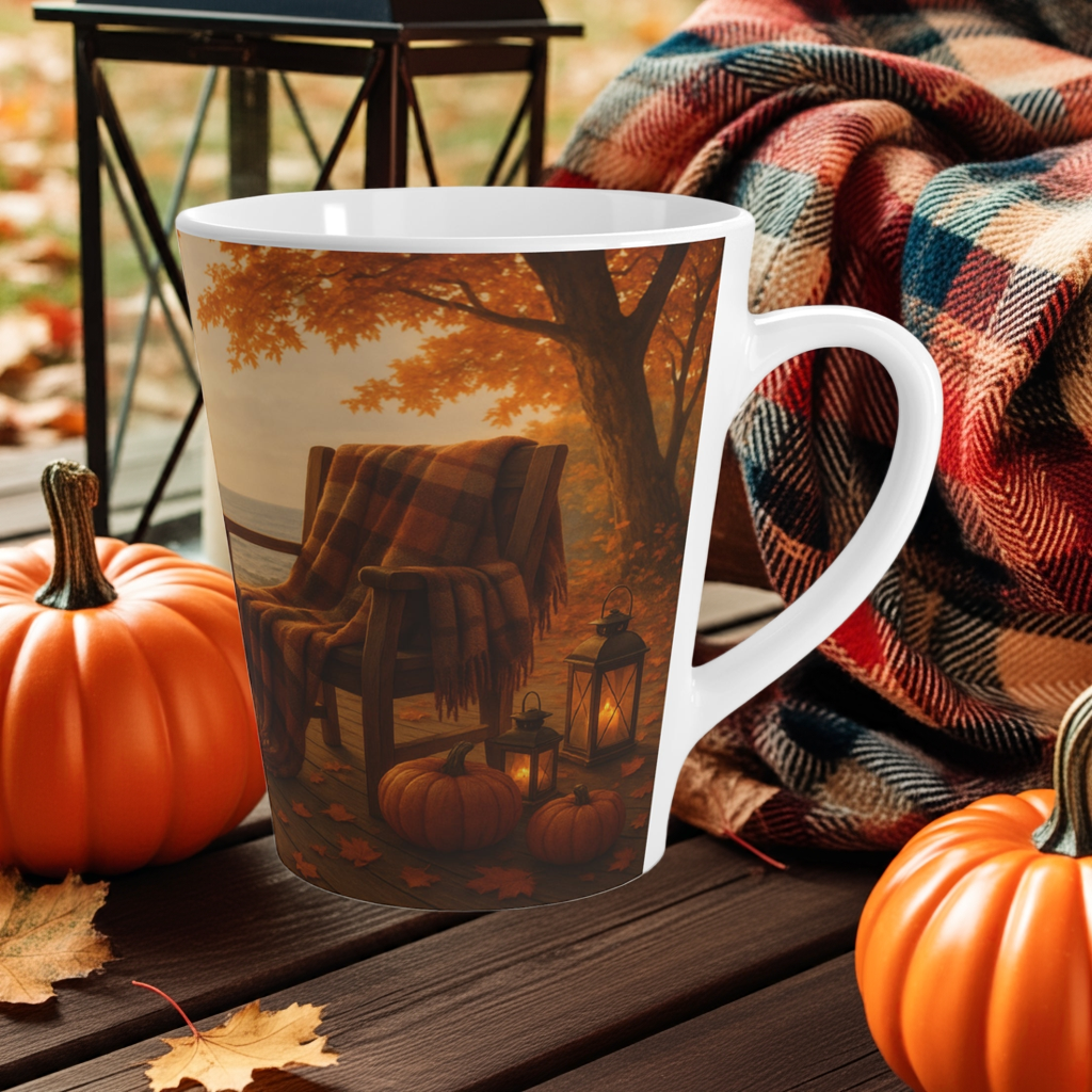 Seaside Spice - Fall Latte Mug with blanket