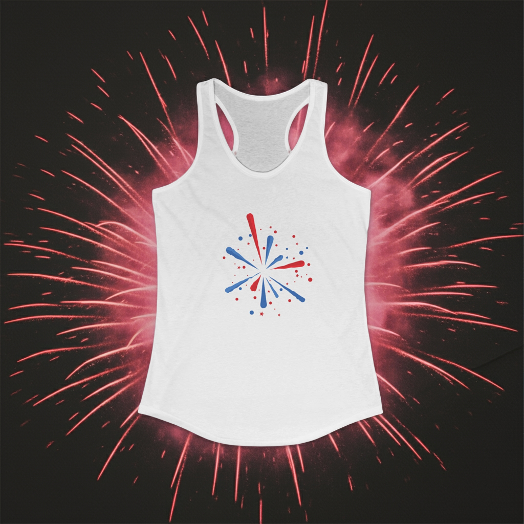 Splash of fireworks tank top