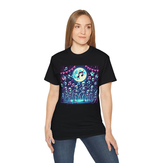 Spooky Halloween Skeleton Dance Party T-shirt