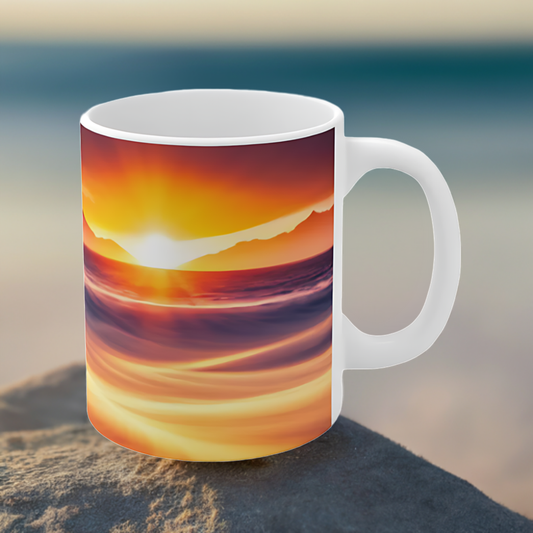 Sunrise Serenity Ceramic Mug 11oz