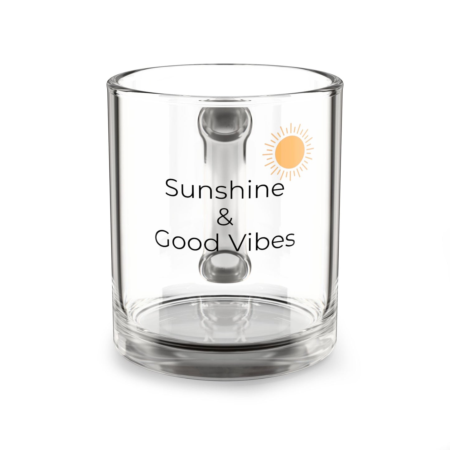 Sunshine and good Vibes coffee mug  - Clear 
