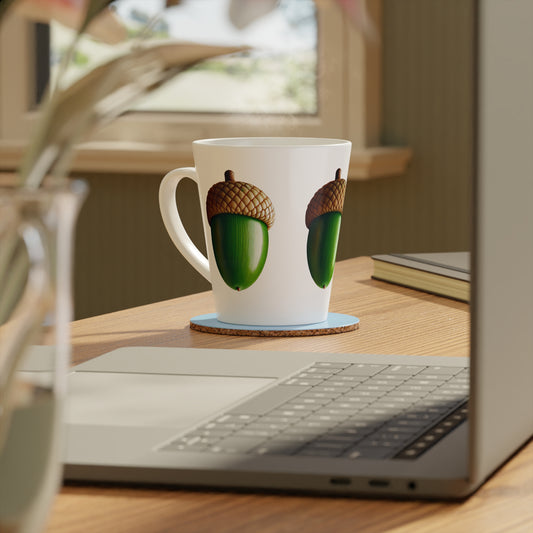 The Green Acorn Latte Mug, 12oz