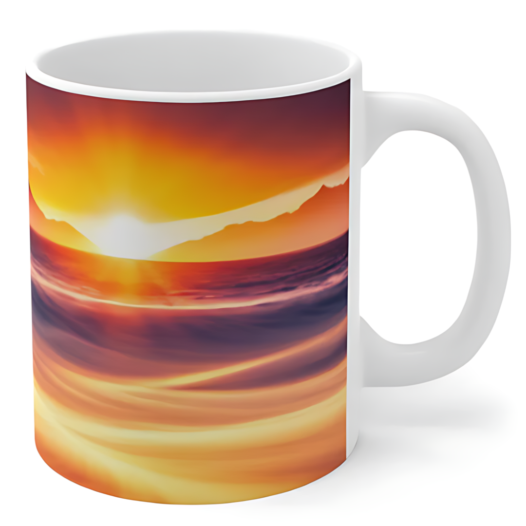 Sunrise Serenity Ceramic Mug 11oz