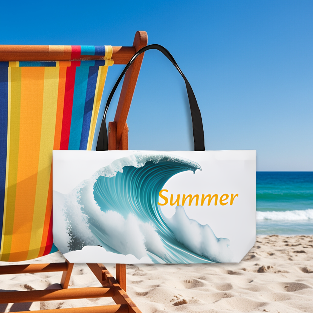Ride the Waves of Summer Beach Tote Bag