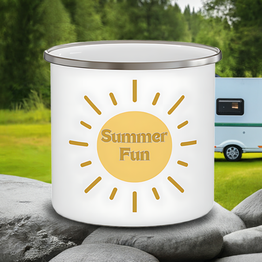 Summer Fun in the Sun Camping Mug