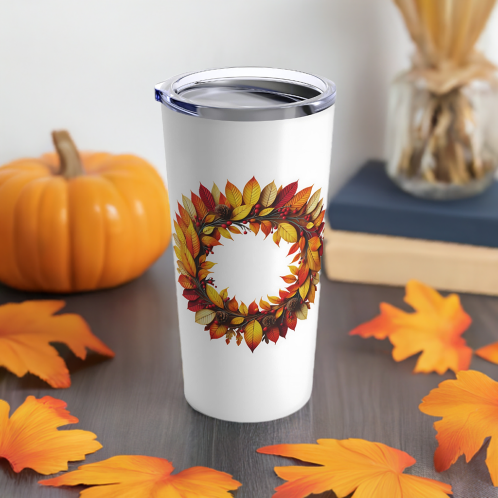 Fall Wreath Tumbler 20oz