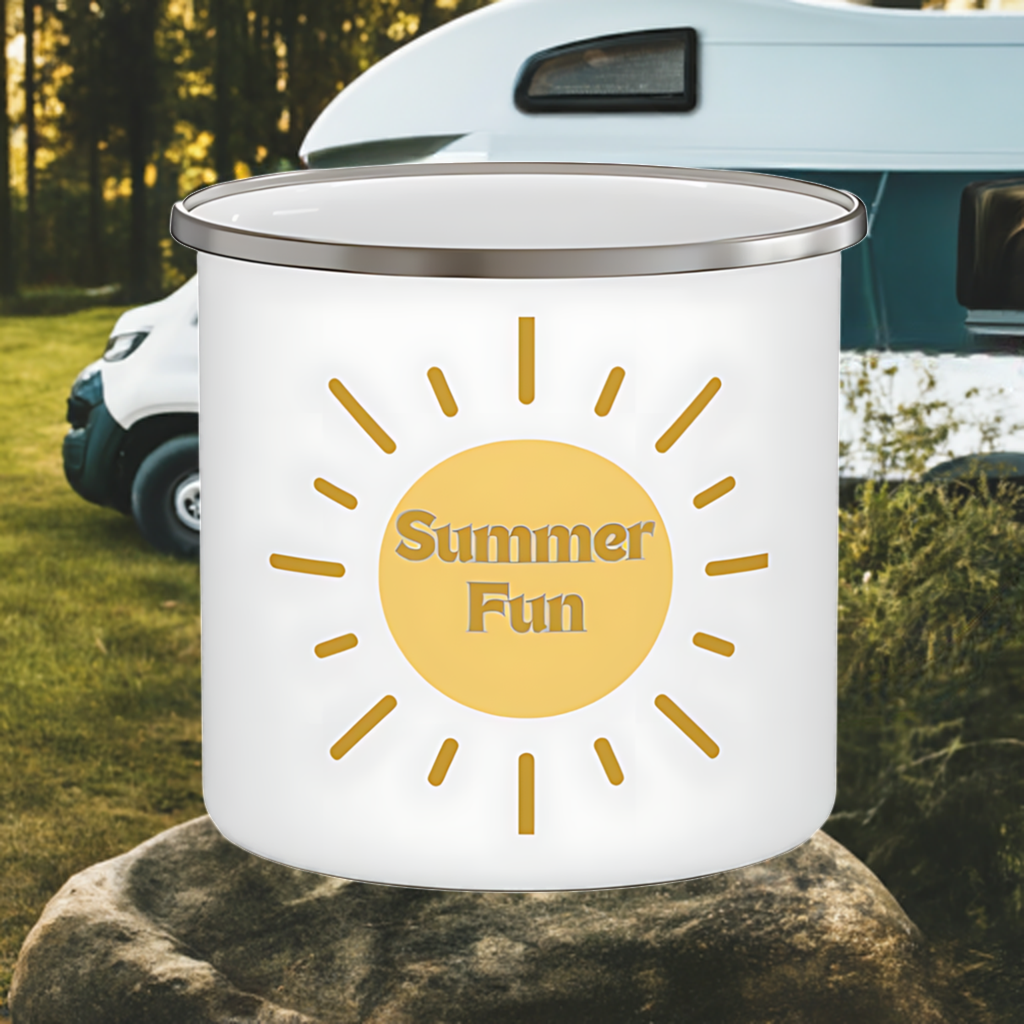 Summer Fun in the Sun Camping Mug