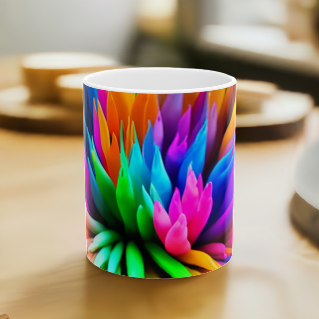 Color Fusion Ceramic Mug, (11oz, 15oz)