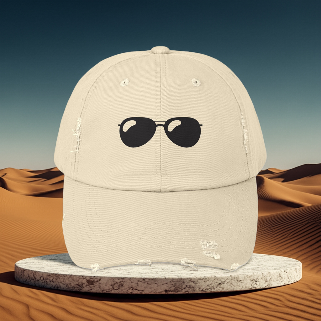 Sassy Shades - Distressed Embroidered Baseball Hat