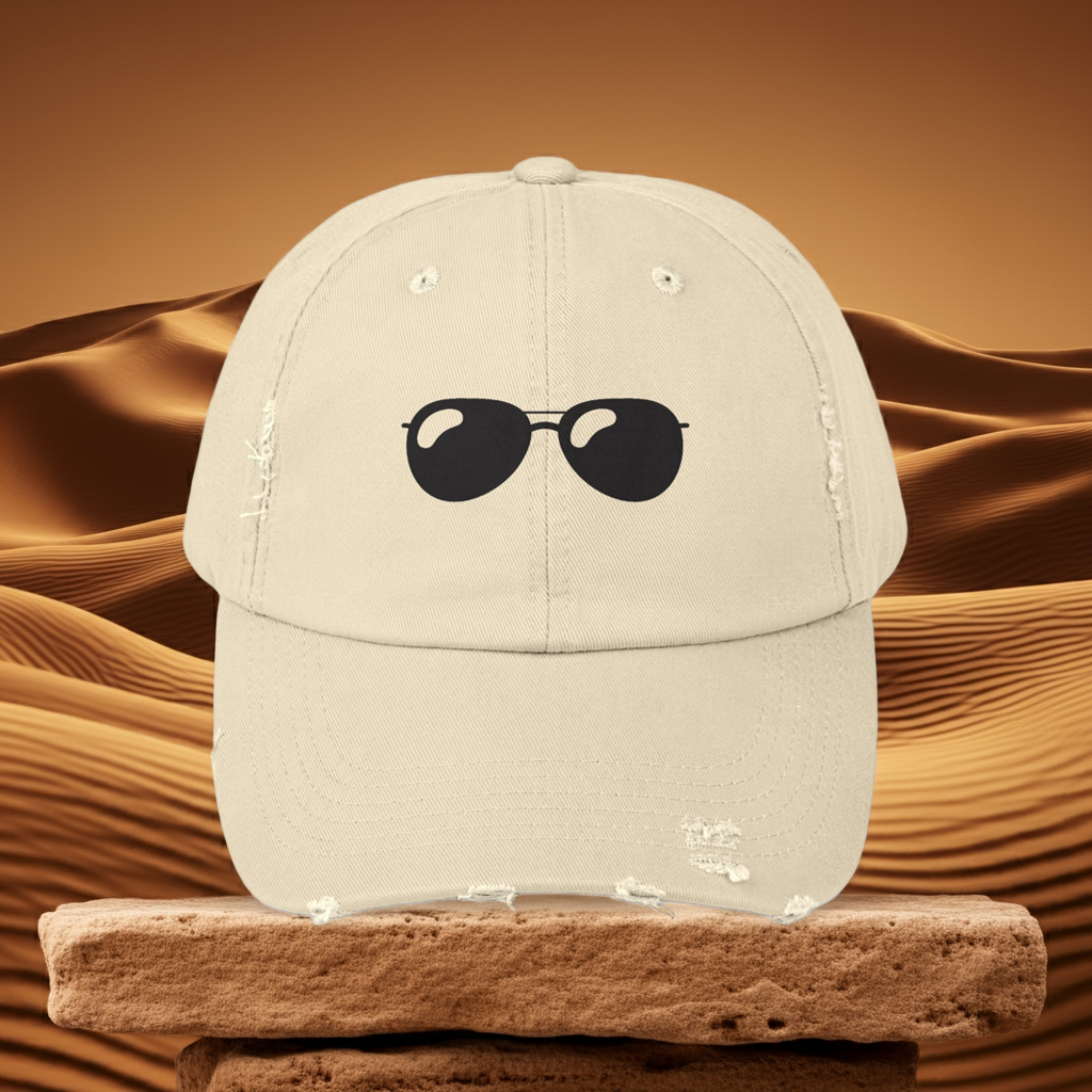 Sassy Shades - Distressed Embroidered Baseball Hat