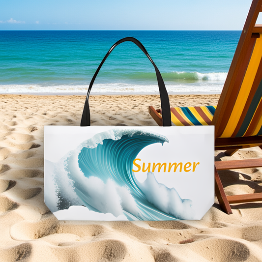 Ride the Waves of Summer Beach Tote Bag